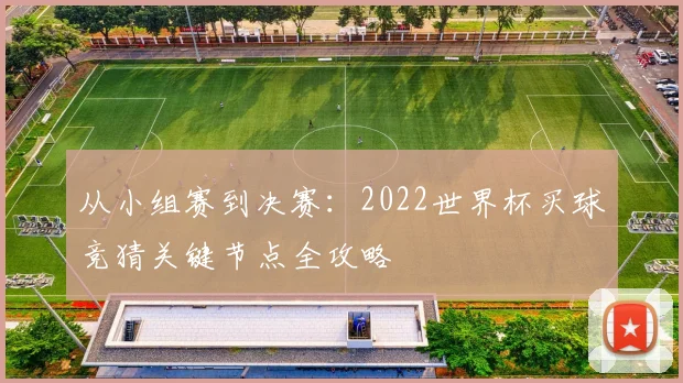 从小组赛到决赛：2022世界杯买球竞猜关键节点全攻略
